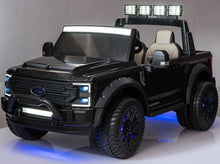 Load image into Gallery viewer, [Pick Up Only Open Box] 2024 Black Upgraded Licensed Ford Super Duty F450 Custom Edition 24V Lifted | 2 Seater | Leather Seats | Rubber Tires | Remote
