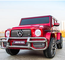 Load image into Gallery viewer, Licensed 2024 Mercedes GWagon G63 Painted Red Upgraded | 2 Seater | 24V | 4x4 Kids Ride-On | Leather Seats | Pre Order | Rubber Tires | Remote
