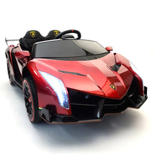 Load image into Gallery viewer, Licensed 2024 Pre Order Lamborghini Veneno | Upgraded 24V | 4x4 Ride-On 2 Seater | MP4 TV Screen | Leather Seats | Rubber Tires | Remote
