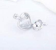 Load image into Gallery viewer, Best Mom Heart Sterling Silver Cage Pendant
