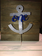 Load image into Gallery viewer, Nautical Anchor Cake Topper
