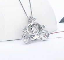 Load image into Gallery viewer, Princess Carriage Sterling Silver Cage Pendant
