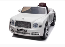 Load image into Gallery viewer, 2024 Upgraded Licensed 12V Bentley Mulsanne Ride-On for Kids With SD | Usb | Leather Seats | Rubber Tires | Remote | Ages 1-6
