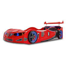 Load image into Gallery viewer, Super Cool Red GT1 Race Car Bed W/Free Mattress | LED Lights
