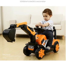 Load image into Gallery viewer, Children Electric Car Toy Excavator Toy Battery With Remote

