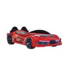 Load image into Gallery viewer, 2024 Awesome Aero Premium Red Race Car Bed With Free Mattress | Wicked Doors | LED Lights

