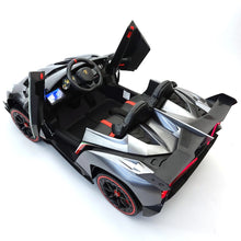 Load image into Gallery viewer, Licensed 2024 Pre Order Lamborghini Veneno | Upgraded 24V | 4x4 Ride-On 2 Seater | MP4 TV Screen | Leather Seats | Rubber Tires | Remote
