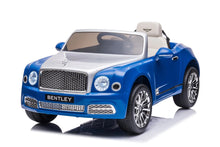Load image into Gallery viewer, New 2024 Item | Licensed 12V Bentley Mulsanne 1 Seater Ride on Car | Rubber Tires | Leather Seat | Remote
