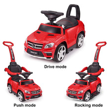 Load image into Gallery viewer, 2024 Mercedes-Benz AMG GL63 4-in-1 Baby Walker with Push Bar, LED Lights and MP3 Player | Leather Seat | Rubber Tires
