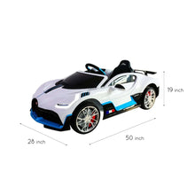 Load image into Gallery viewer, Licensed 2024 Bugatti Divo Upgraded 12V Ride-On | Leather Seat | Rubber Tires | Big 1 Seater | LED Lights | Remote
