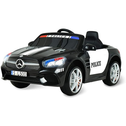 Super Cool 12V 2024 Mercedes Benz SL500 Kids Ride On Car | Siren | Lights ,Remote | Bluetooth  | Spring Suspension (Police) Ages 1-5
