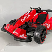 Load image into Gallery viewer, A Formula 1 Ferrari 2024 Style 12V Kids Ride On Go Kart 1 Seater | Upgraded | LED Lights | Remote | Ages 3-8
