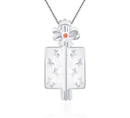 Present Sterling Silver Cage Pendant