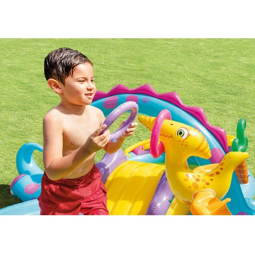 Super Cool Children's Outdoor Dinoland Inflatable Kiddie Pool Park