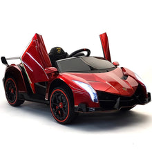 Load image into Gallery viewer, Licensed 2024 Pre Order Lamborghini Veneno | Upgraded 24V | 4x4 Ride-On 2 Seater | MP4 TV Screen | Leather Seats | Rubber Tires | Remote
