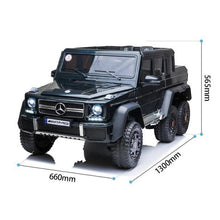 Load image into Gallery viewer, Licensed 2024 Mercedes G63 6x6 | 24v | Large 2 Seater Ride-On Upgraded | 6 Motors | Leather Seats | Rubber Tires | Remote
