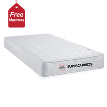 Load image into Gallery viewer, 2024 Awesome Aero Premium Pink Race Bar Bed With Free Mattress Upgraded | Wicked Doors | LED Lights
