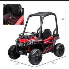 Load image into Gallery viewer, New 2024 Item | Off-Road 12V Utv | Suspension | Rubber Tires | Remote
