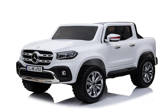Licensed 2024 Mercedes 4x4 X Class Ride On Pick Up Truck | 2 Seater | 12V | Leather Seats | Rubber Tires | MP4 TV Screen | Remote