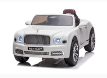 Load image into Gallery viewer, 2024 Upgraded Licensed 12V Bentley Mulsanne Ride-On for Kids With SD | Usb | Leather Seats | Rubber Tires | Remote | Ages 1-6
