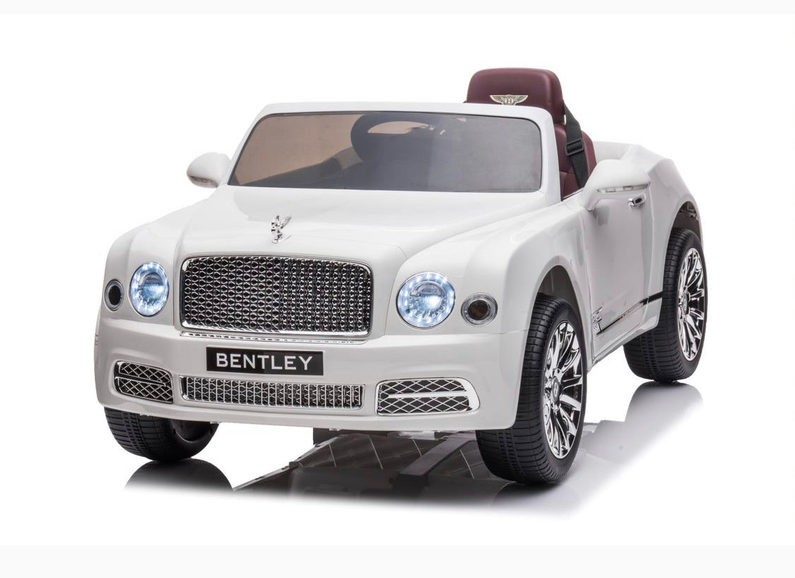 2024 Upgraded Licensed 12V Bentley Mulsanne Ride-On for Kids With SD | Usb | Leather Seats | Rubber Tires | Remote | Ages 1-6