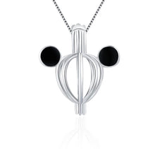 Load image into Gallery viewer, Mouse Sterling Silver Cage Necklace Set

