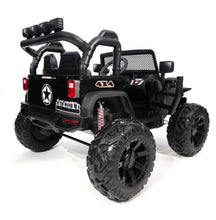 Load image into Gallery viewer, 2024 ECD Upgraded Monster Jeep Style 24V Ride-On | Small 2 Seater | MP4 Tv Screen | Leather Seats | Rubber Tires | Remote
