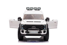 Load image into Gallery viewer, [Pick Up Only] New Assembled 2024 White Upgraded Licensed Ford Super Duty F450 Custom Edition 24V Lifted | 2 Seater | Leather Seats | Rubber Tires | Remote
