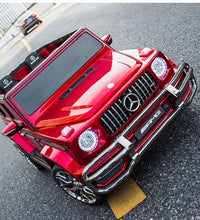 Load image into Gallery viewer, Licensed 2024 Mercedes GWagon G63 Painted Red Upgraded | 2 Seater | 24V | 4x4 Kids Ride-On | Leather Seats | Pre Order | Rubber Tires | Remote
