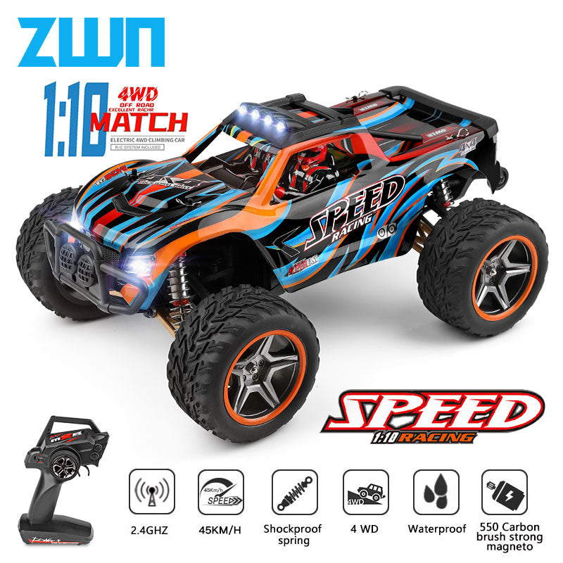 Powerful Racing RC Car Up To 45KM/H 4WD Big Alloy Electric Remote Control Crawler Monster Truck